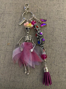 Doll - Purse Charm - Dia De Los Muertos Sandra