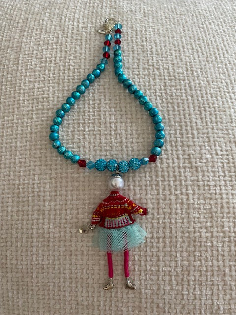 Christmas Doll Necklace