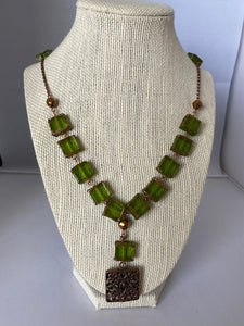 Green Goddess Long Necklace