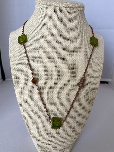 Green Goddess Long Necklace