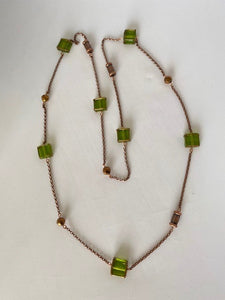 Green Goddess Long Necklace