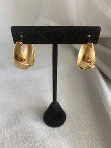 Vintage Gold Hoop Earrings