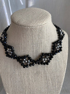 Be In The Now - Black & Silver Beads Choker