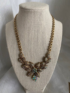 Vintage Opal Essense Star Crystal Necklace