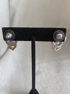 Vintage Deep Blue Crystal Earrings