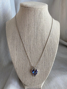 Vintage Purple Australian Crystal with Silver Accents