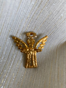 Christmas Large Austrian Crystal Angel Pin