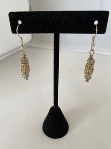 Dainty Grey & Silver Earrings