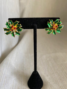 Christmas Wreath Post Earrings