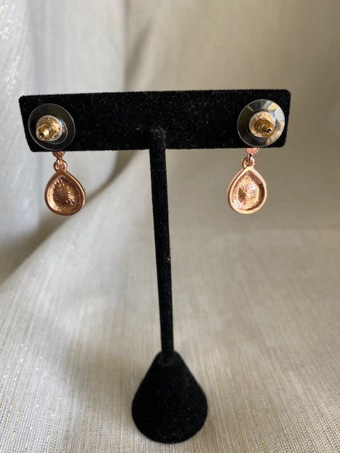 Rose Gold Tear Drop Earrings