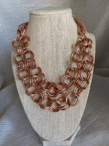 INC Rose Gold Bulky Chain Necklace