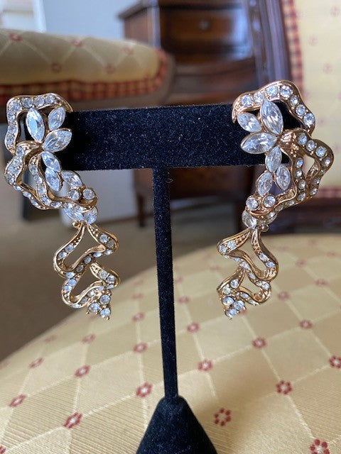 Vintage Dazzling Evening Earrings