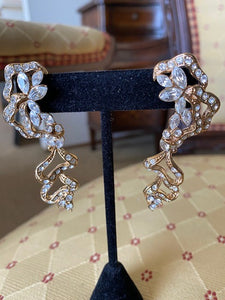 Vintage Dazzling Evening Earrings