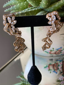 Vintage Dazzling Evening Earrings