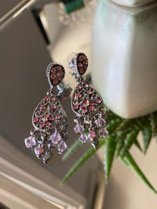 Pretty in Pink - Crystal Earrings