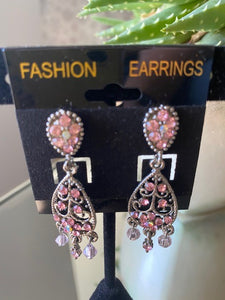 Pretty in Pink - Crystal Earrings