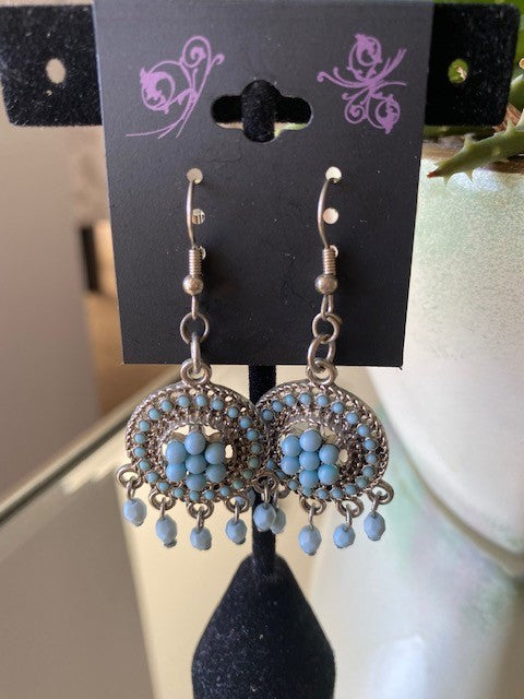 Western Lite Blue Earrings