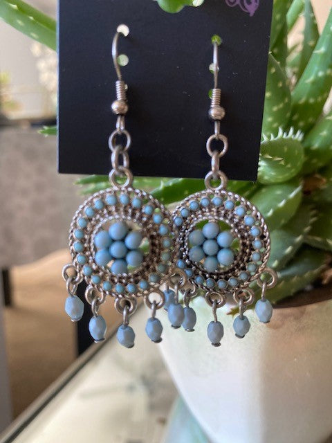 Western Lite Blue Earrings