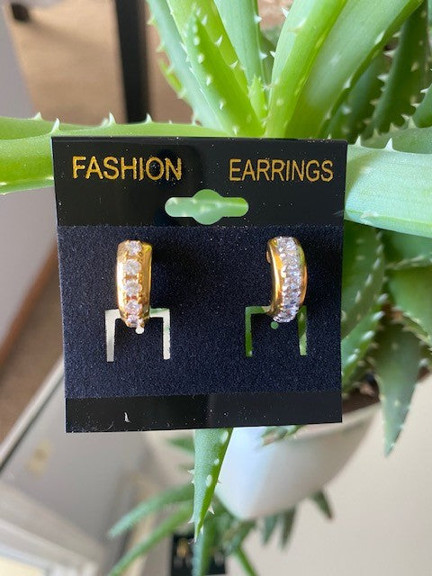 Dressy Gold Post Earrings