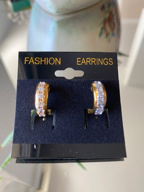 Dressy Gold Post Earrings