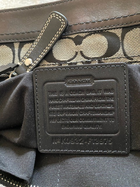 Coach Black & Gray Satchel