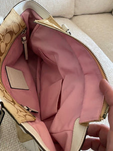 Coach Beige & Cream Tote