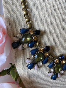 Beautiful Blue and Green Crystals - Summer Time Necklace