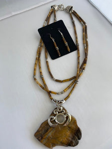 Tiger Eye Statement Necklace