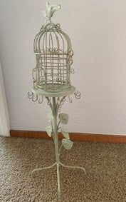 Farm House Bird Cage Jewelry Holder